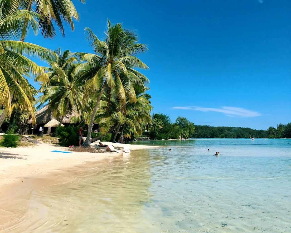 Malownicza plaża w Moorea z turkusową wodą