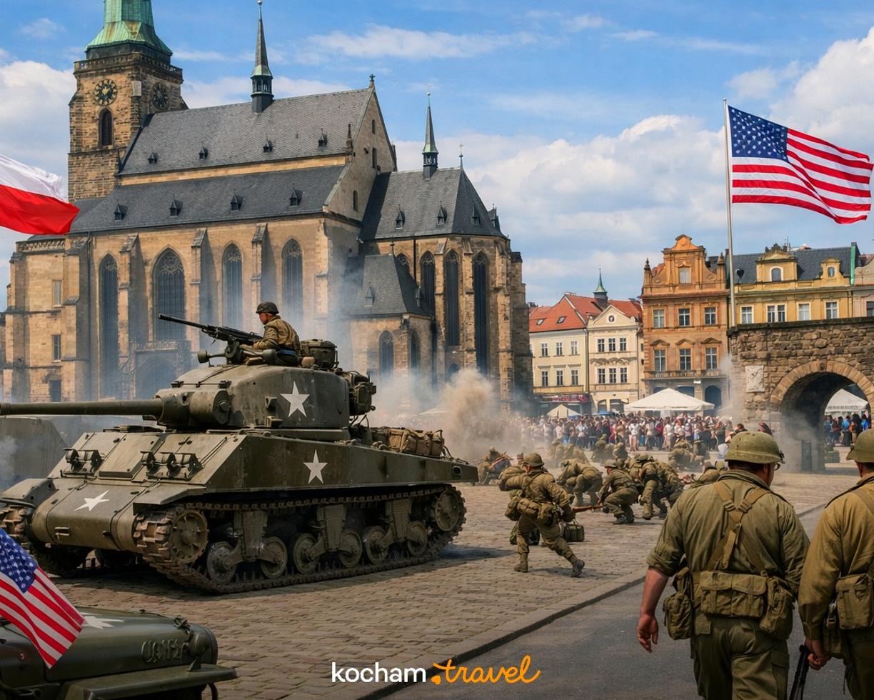Ilustracja do tematu: Czechy. Festiwal Wyzwolenia w Pilźnie: jak na własną rękę zaplanować wyjazd i śledzić harmonogram pokazów historycznych