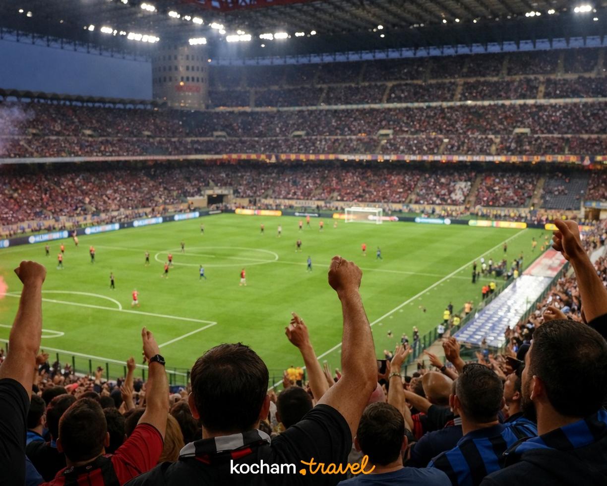 Ilustracja do tematu: City break z Warszawy: Mediolan - piłkarskie emocje na stadionie San Siro i sportowa strona Włoch.