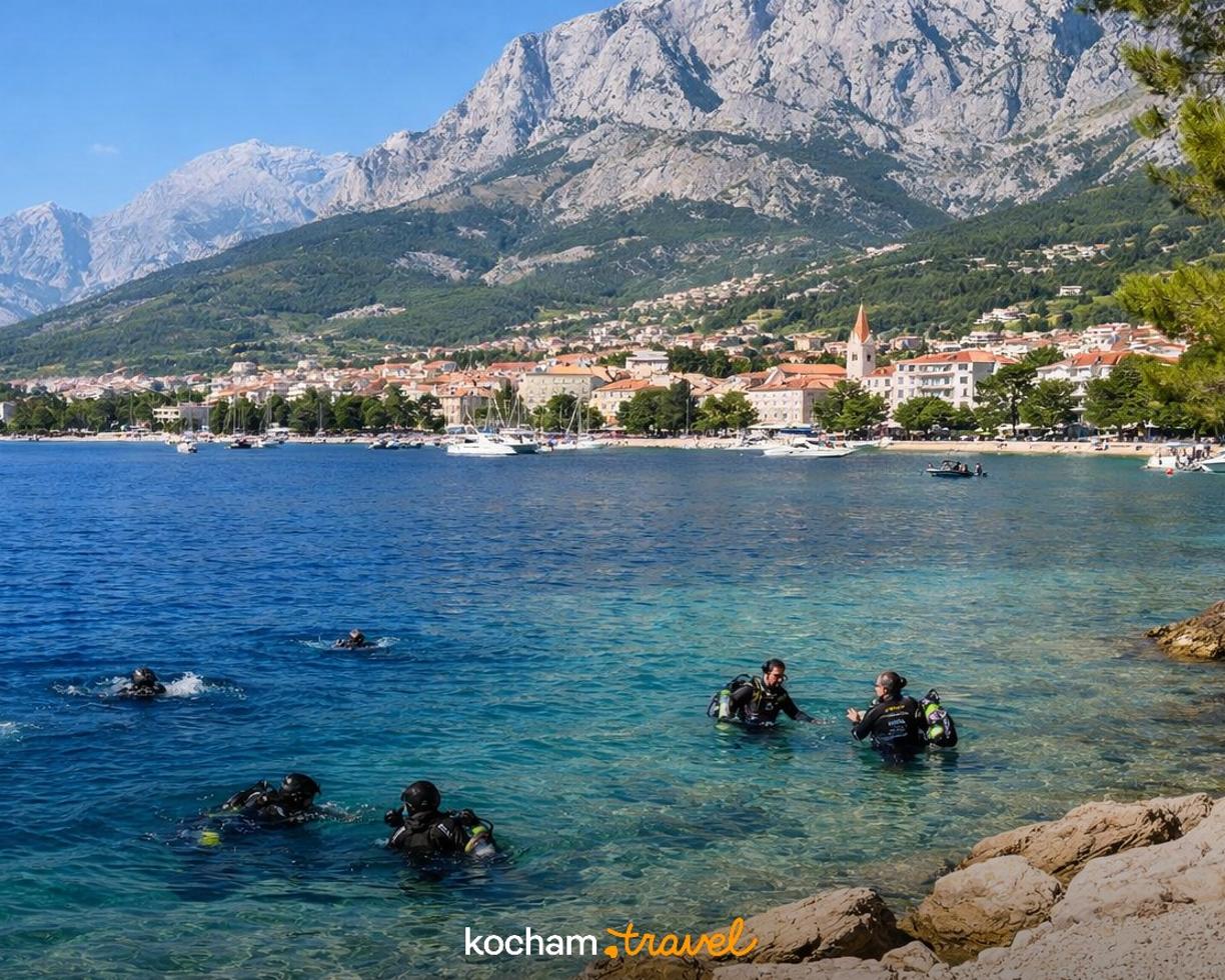 Ilustracja do tematu: Jak zaplanować wakacje do: Makarska, Chorwacja dla miłośników nurkowania?
