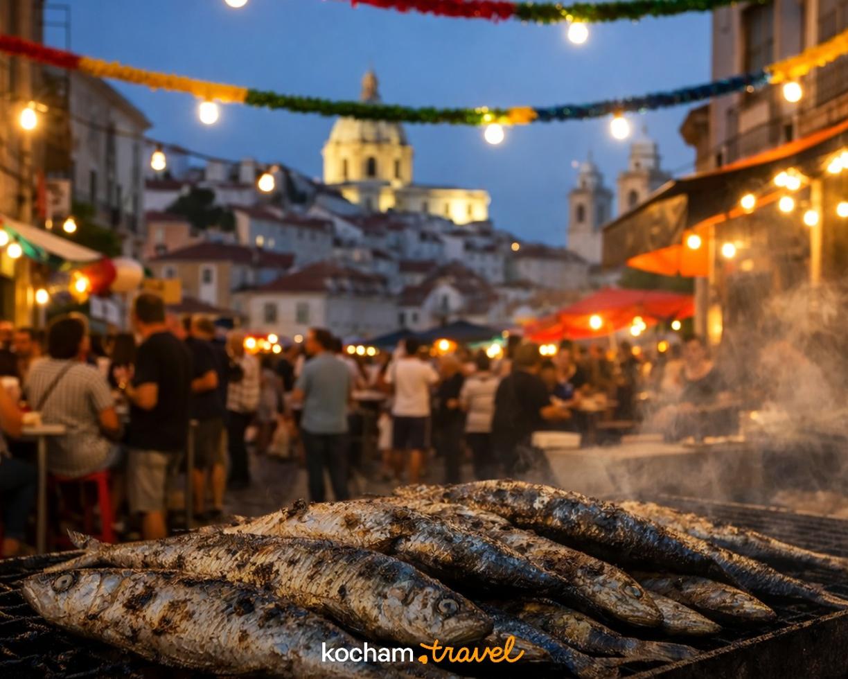 Ilustracja do tematu: Portugalia. Festas de Lisboa: jak samodzielnie zaplanować wyjazd na czerwcowe święto sardynek?