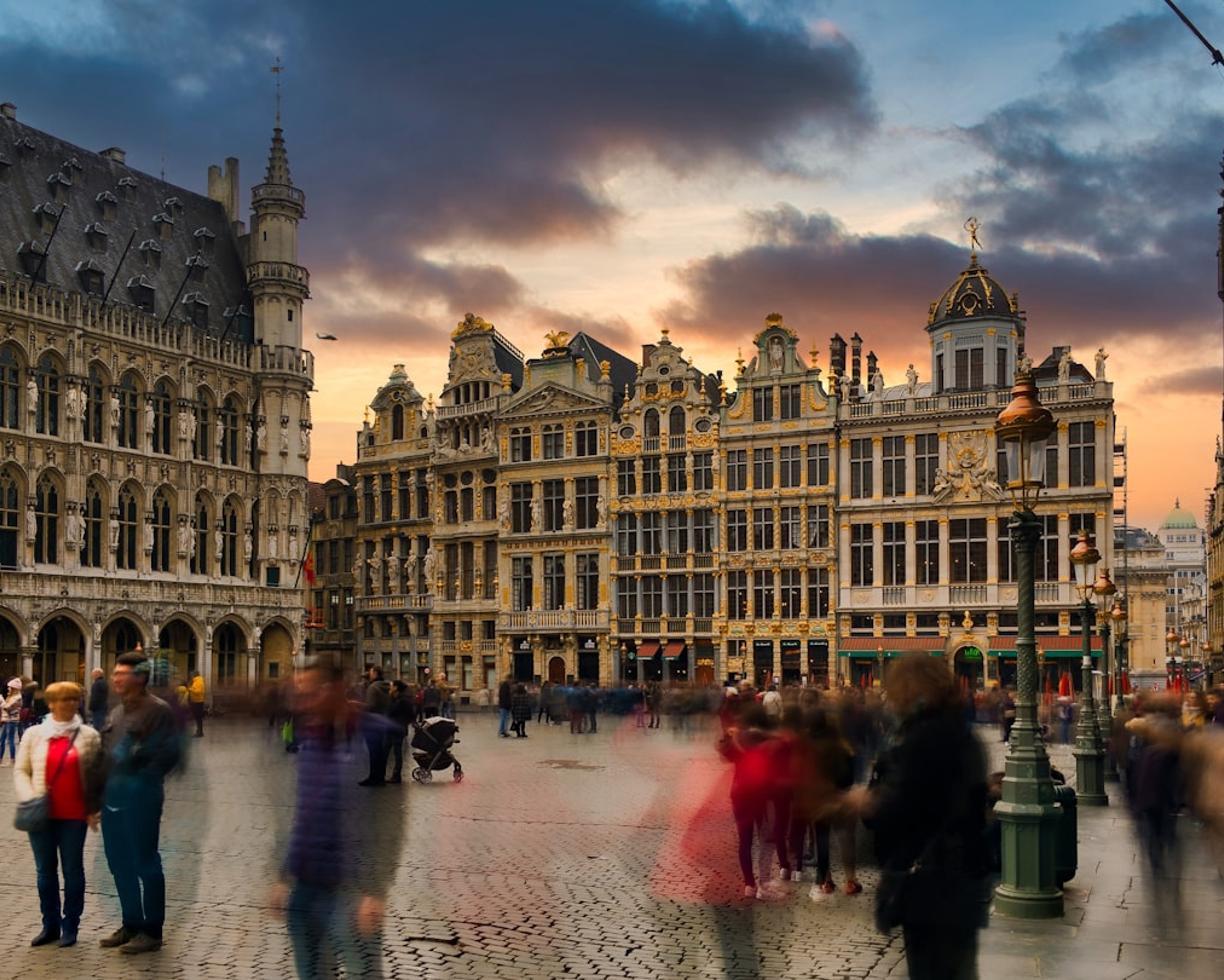 Widok na architekturę Brukseli