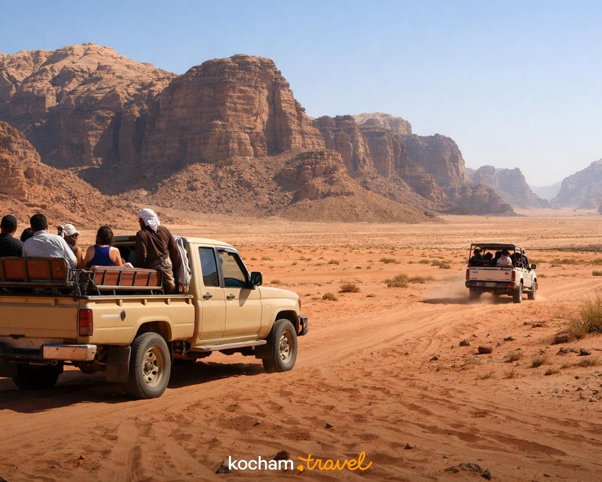 Ilustracja do tematu: Jordania. Ile kosztuje wycieczka jeepem po Wadi Rum? Aktualne ceny i pakiety u Beduinów