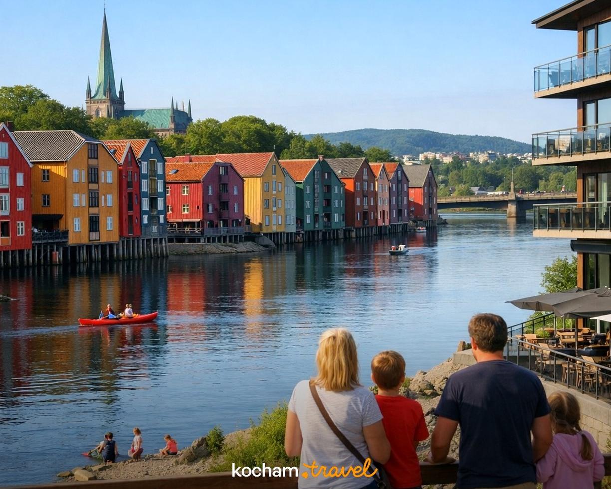 Ilustracja do tematu: Gdzie nocować w Trondheim w Norwegii, planując rodzinny urlop z dziećmi?