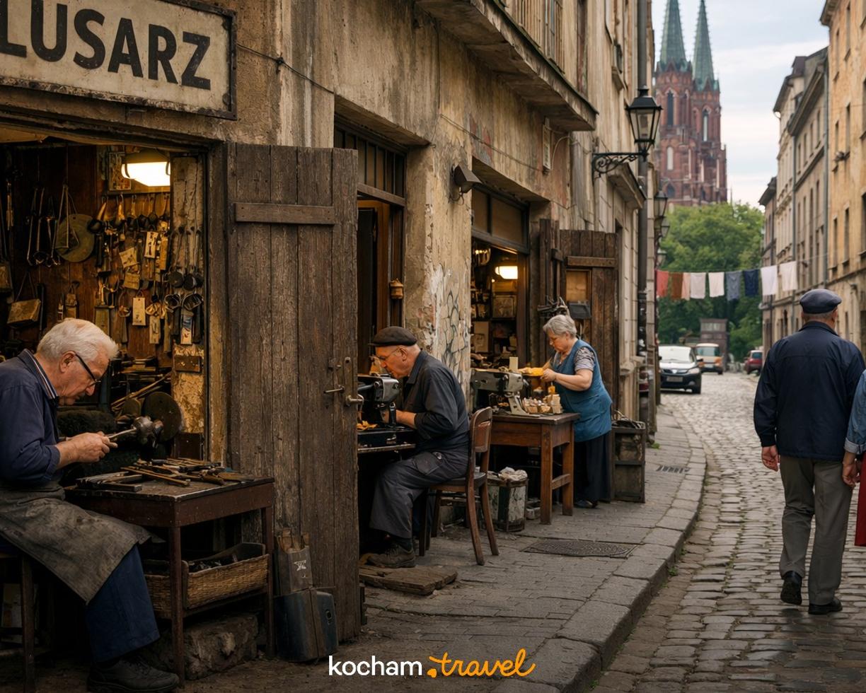 Ilustracja do tematu: Tajemnice warszawskiej Pragi: ginące zawody i tradycyjne pracownie rzemieślnicze na prawym brzegu Wisły