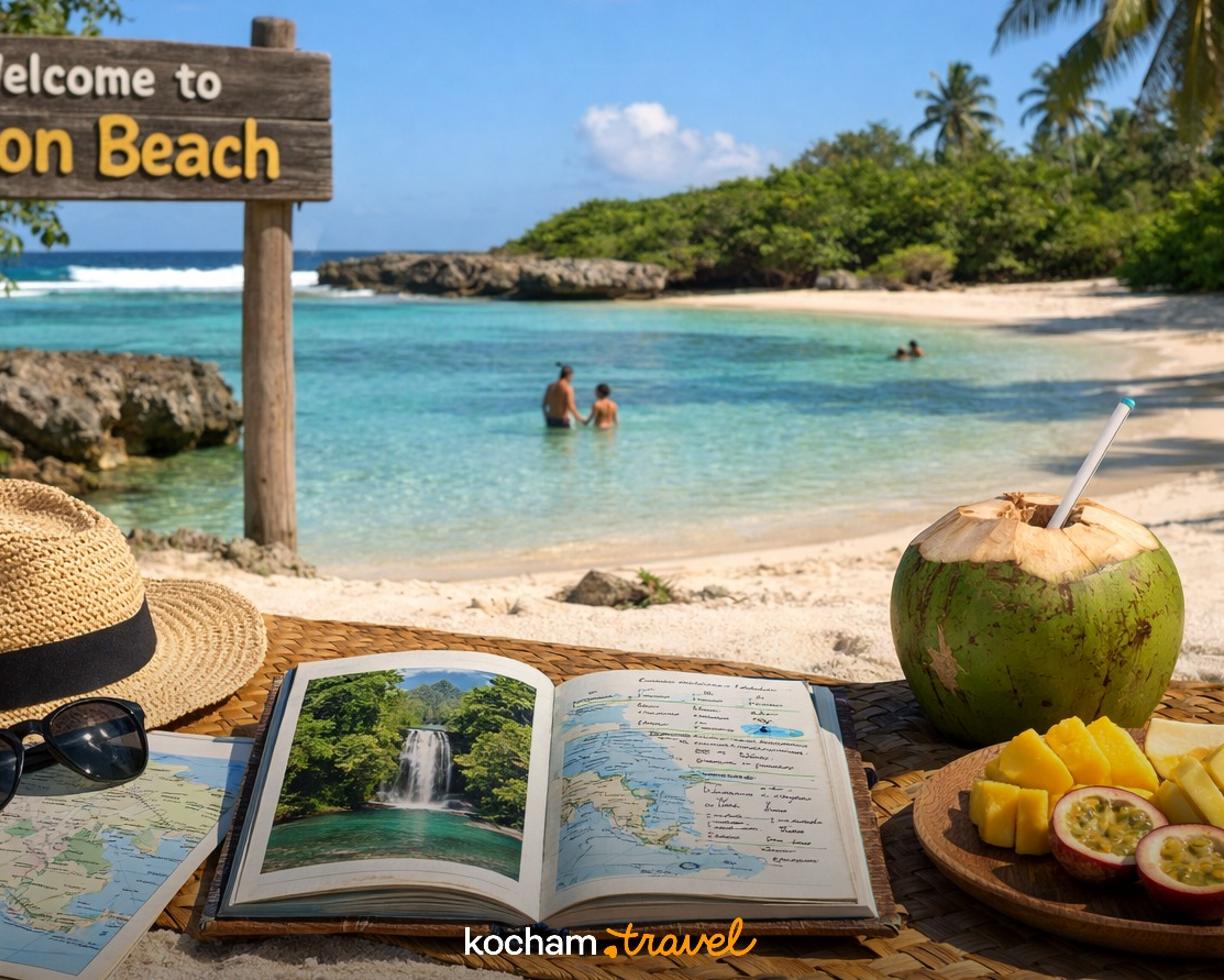 Ilustracja do tematu: Gotowy plan podróży: wyjazd na Vanuatu i 3 dni relaksu na rajskiej Eton Beach.