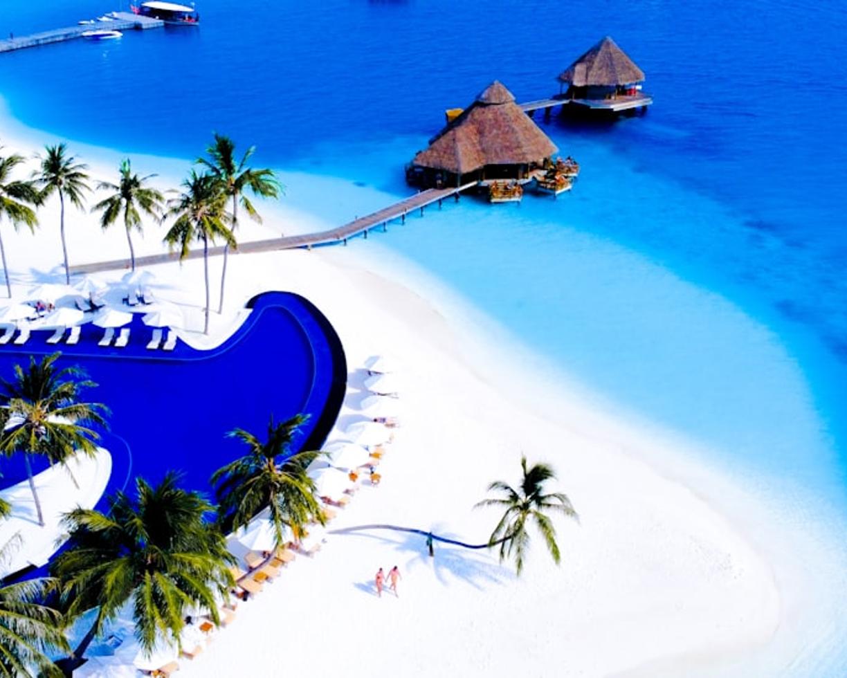 Luksusowy ośrodek na plaży na Maldiwach
