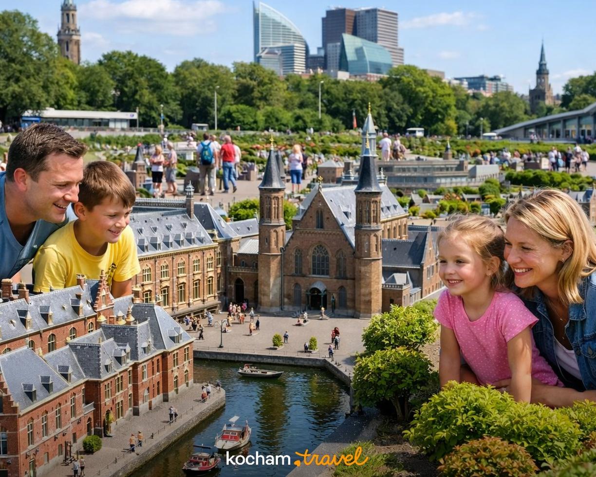Ilustracja do tematu: Gotowy pomysł na wyjazd do Hagi w Niderlandach z całą rodziną i wizytę w parku miniatur Madurodam