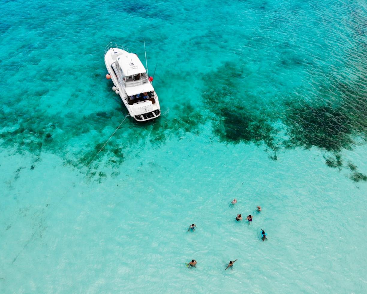 Widok na wyspę Cozumel z lotu ptaka