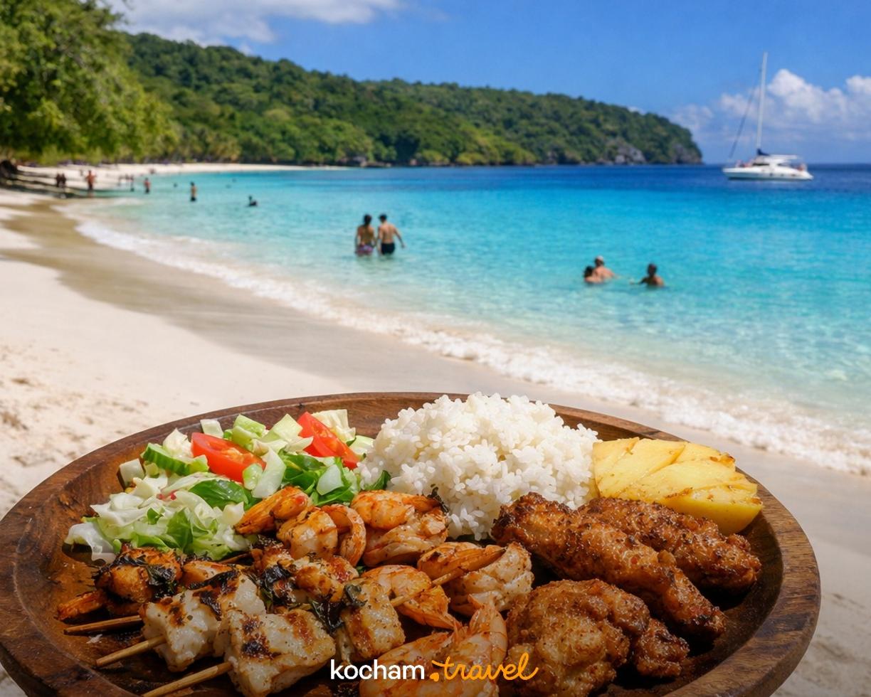 Ilustracja do tematu: Gotowy plan podróży: wyjazd do Vanuatu na Champagne Beach – idealny plan dnia z odpoczynkiem, jedzeniem i zwiedzaniem
