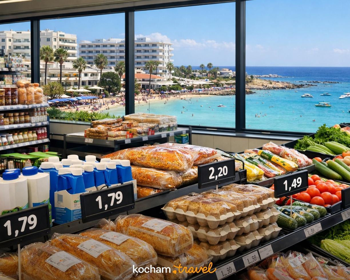 Ilustracja do tematu: Cypr. Ceny w supermarketach w Protaras. Ile zapłacimy za podstawowe produkty spożywcze w 2026 roku?