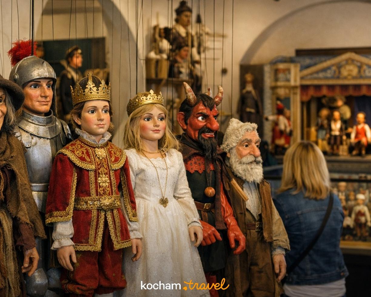 Ilustracja do tematu: Czechy. Tradycje lalkarskie w Pilźnie i unikalne zbiory Muzeum Loutek