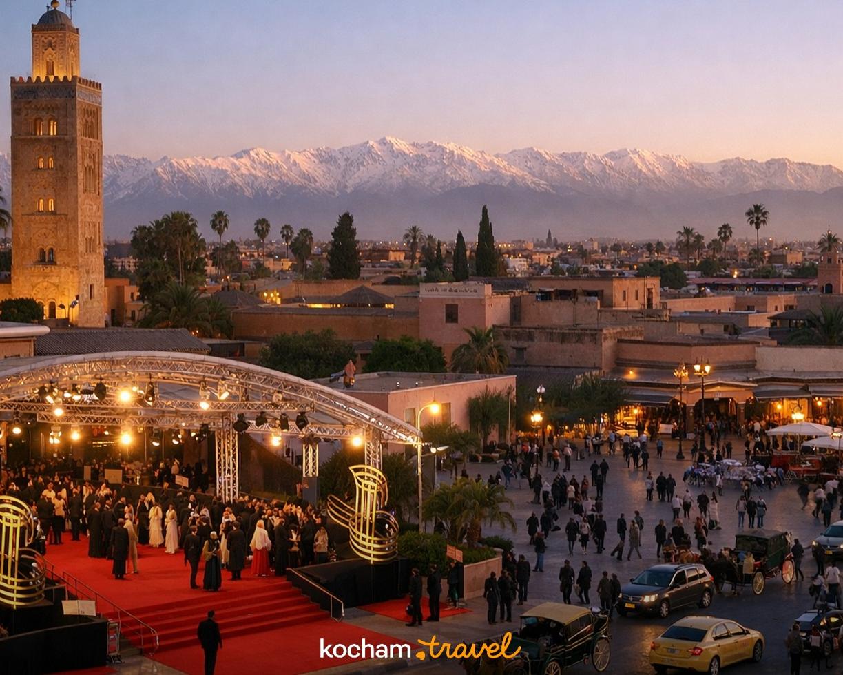 Ilustracja do tematu: Maroko. Międzynarodowy Festiwal Filmowy w Marrakeszu 2026: jak samemu zorganizować loty, wejściówki i poruszanie się po mieście