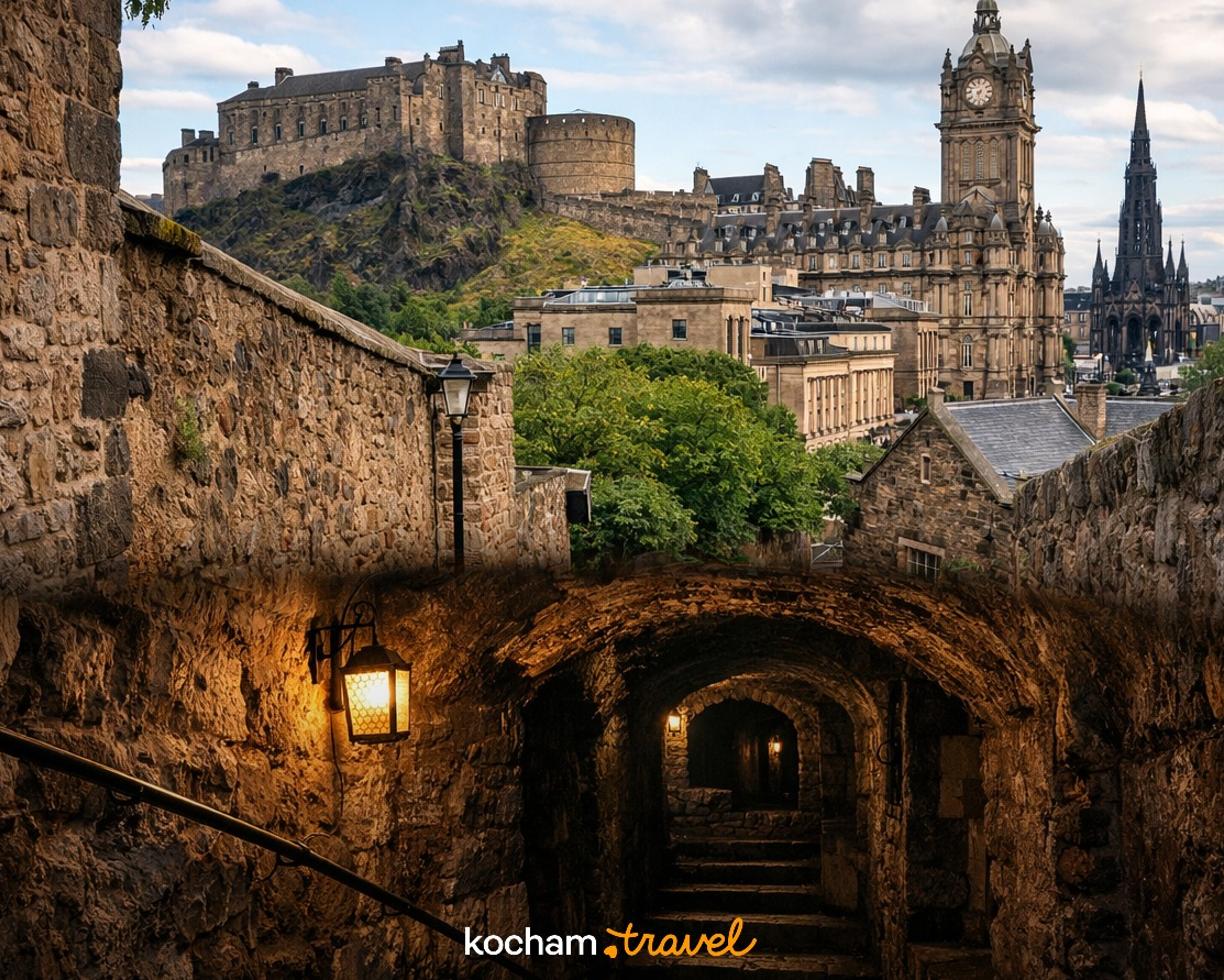 Ilustracja do tematu: City break z Krakowa: Edynburg - mroczne sekrety i podziemia, którymi zaskoczy cię Wielka Brytania