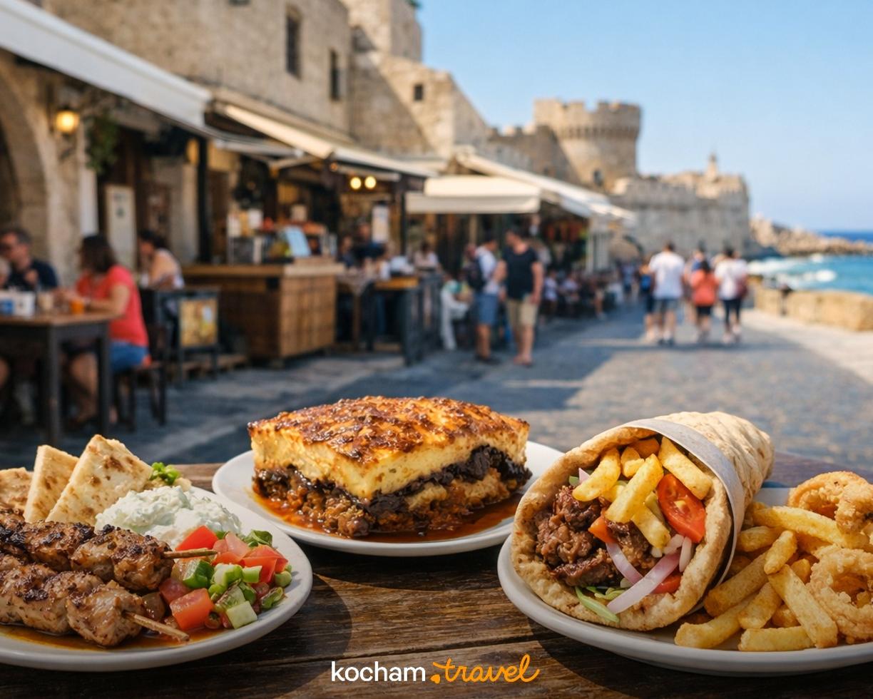 Ilustracja do tematu: Rodos: gdzie zjeść — lokalne klasyki i street food?