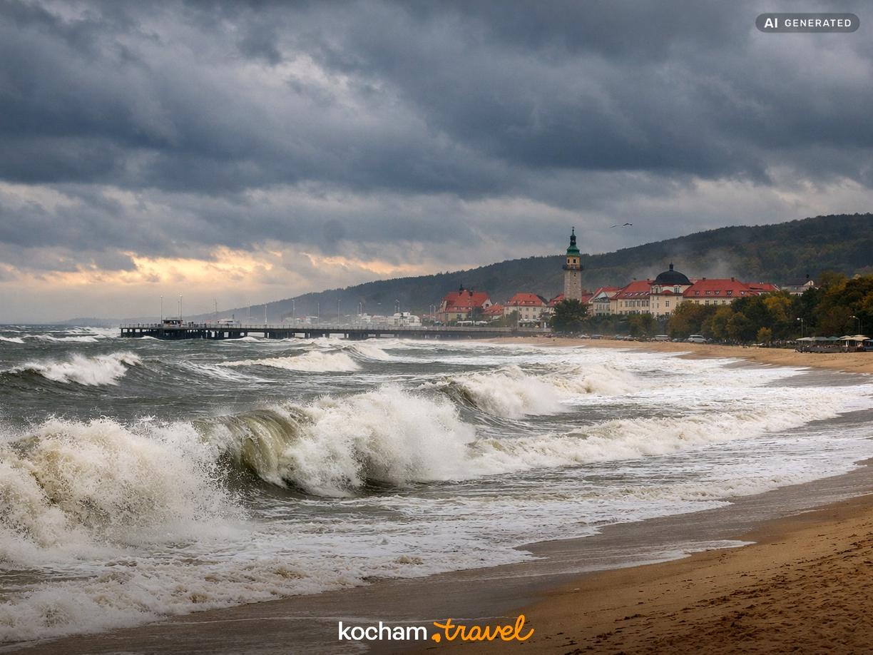 Kiedy nad Bałtykiem szaleją największe sztormy? w Sopot