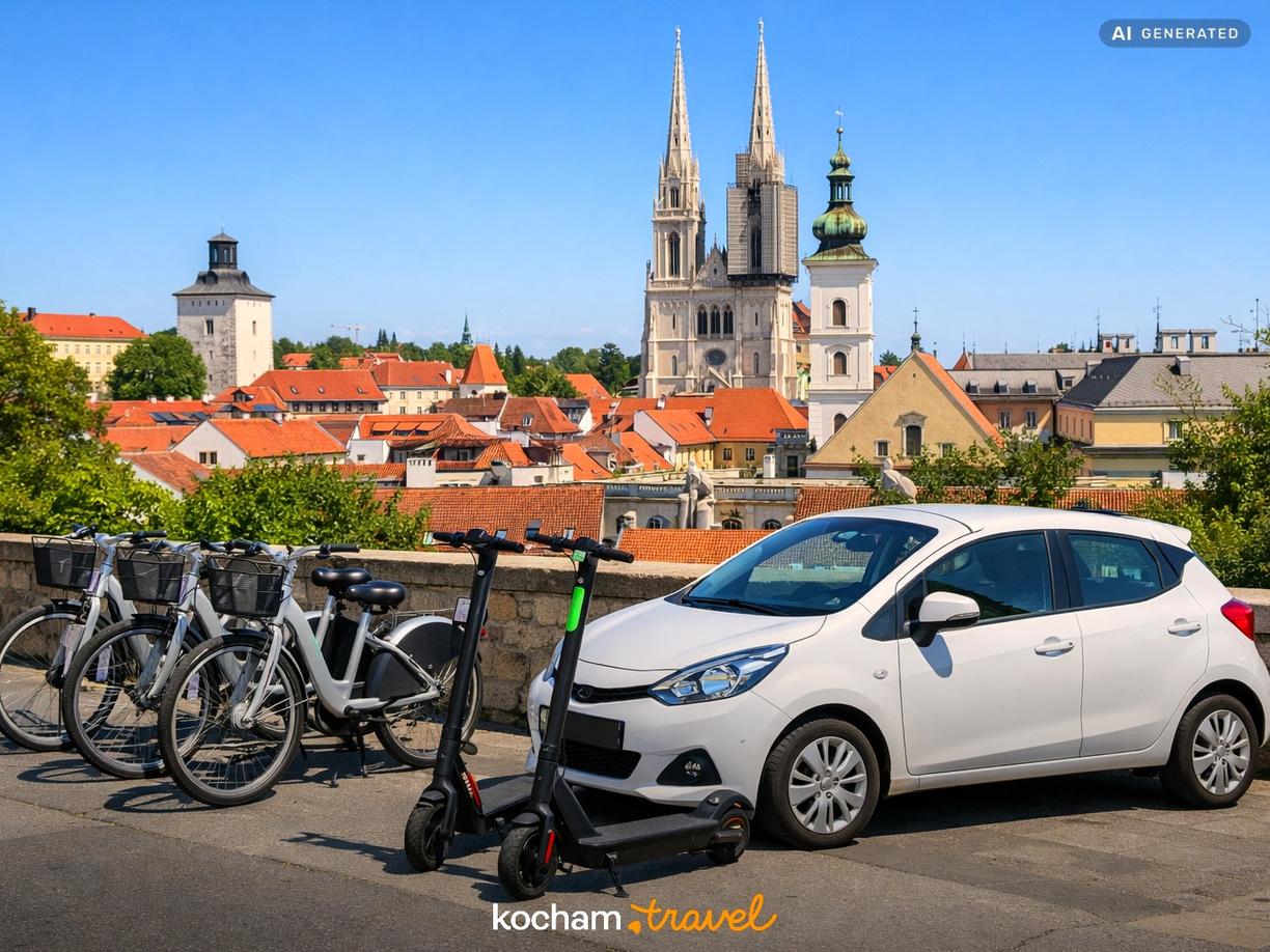 Alternatywne metody transportu i wynajem pojazdów w Zagrzeb