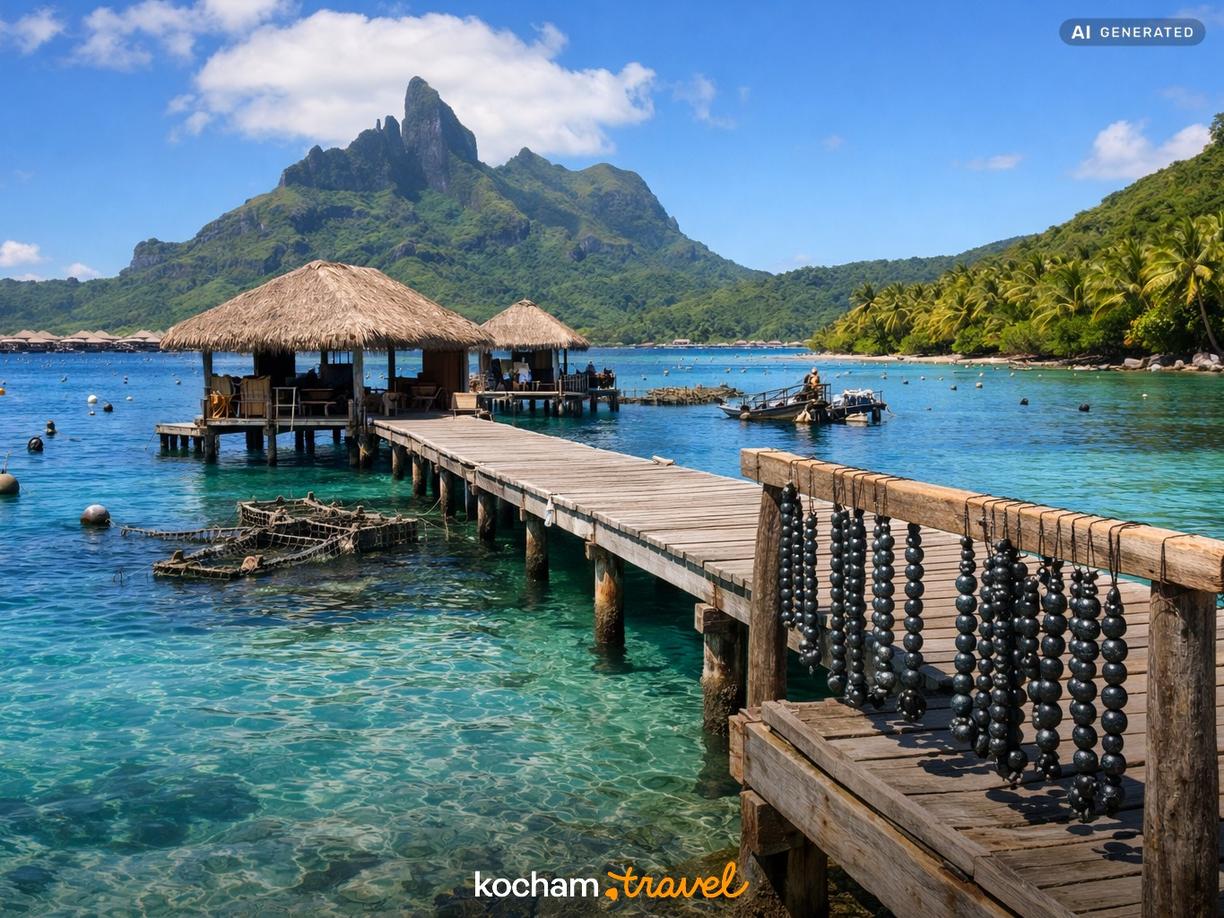 Wizyta na farmie czarnych pereł – jak powstaje polinezyjska biżuteria? w Bora Bora