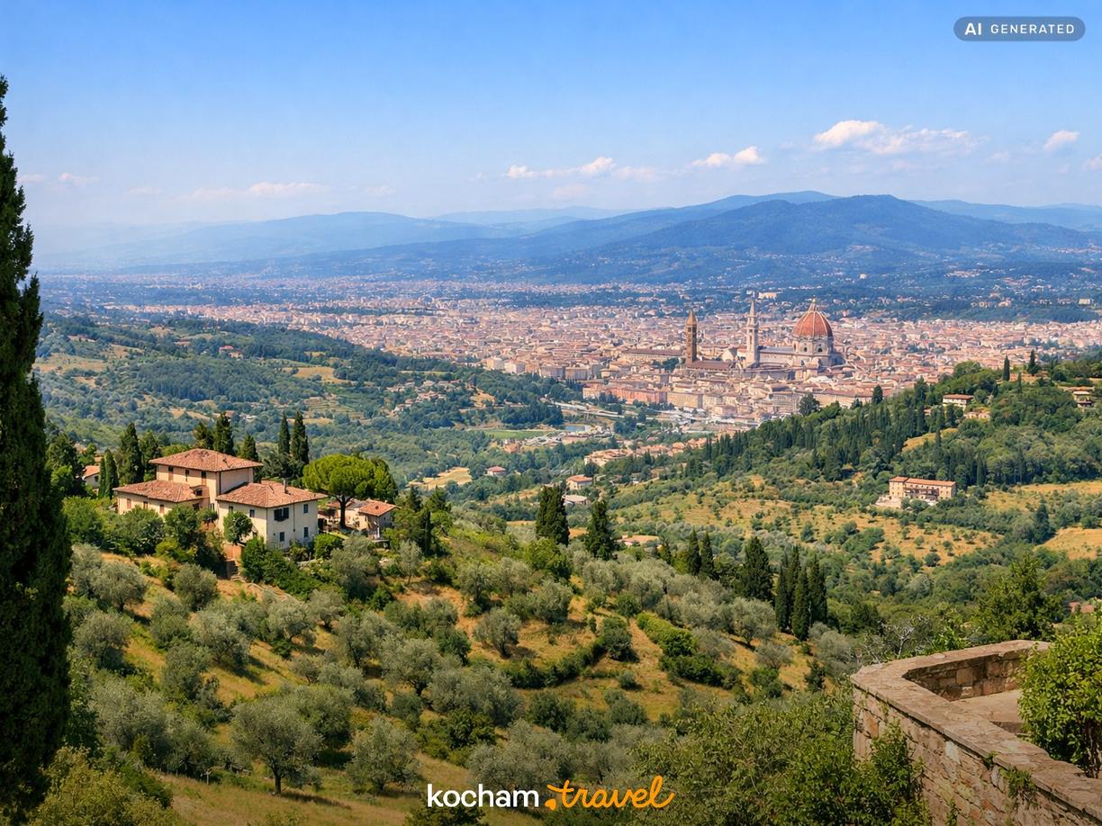 Wycieczka poza centrum: Urokliwe Fiesole w Florencja