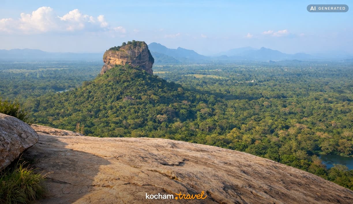 Ilustracja do tematu: Sri Lanka. Pidurangala jako tania alternatywa w Sigiriyi. Aktualne ceny biletów wstępu w rupiach i złotówkach.
