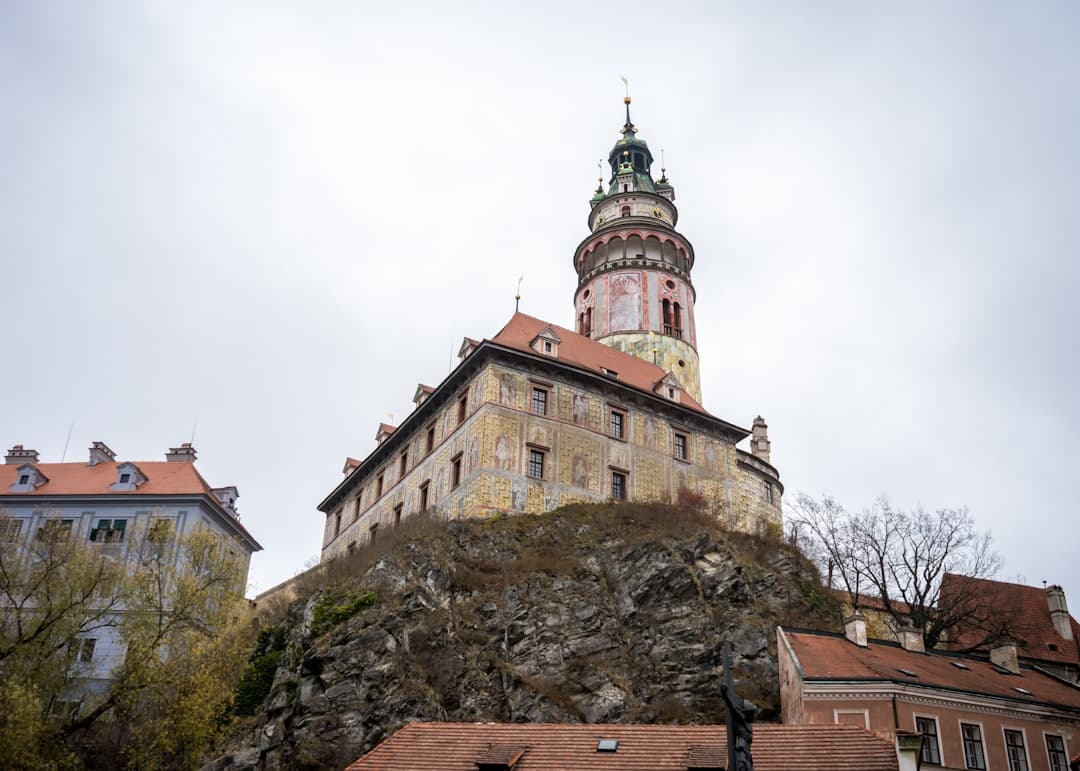Widok na Zamek Krumlovski