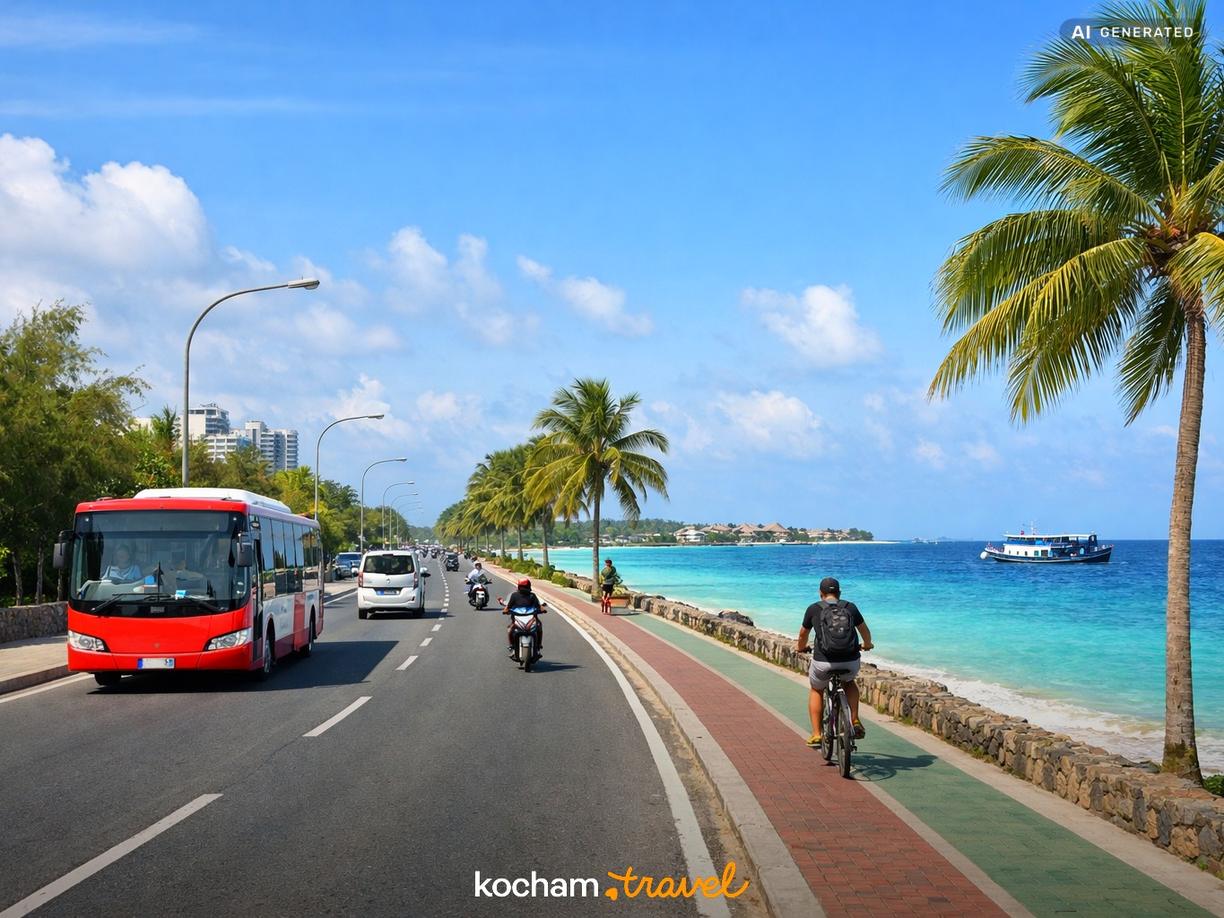 Transport publiczny i poruszanie się po wyspie w Hulhumale