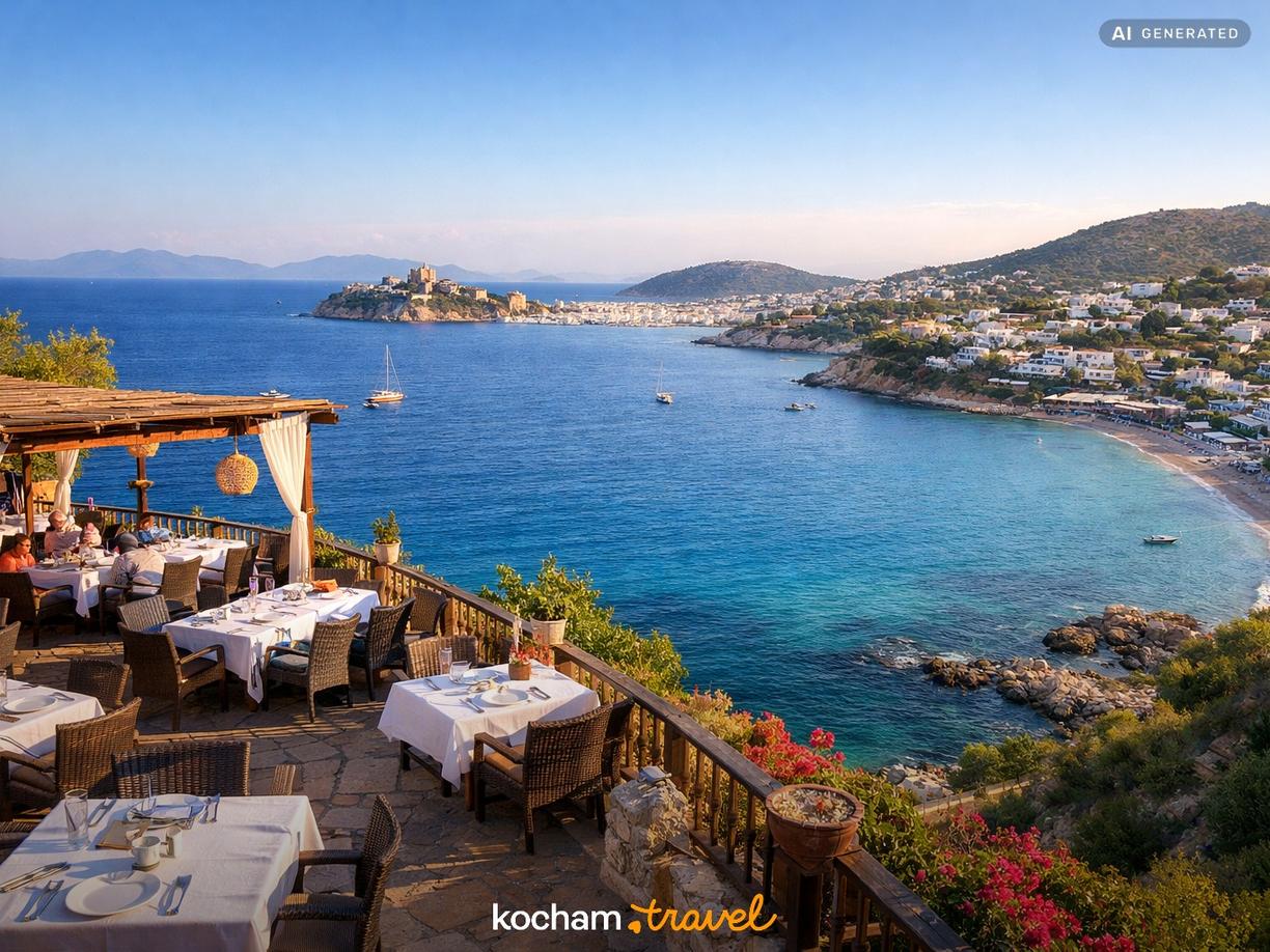 Restauracje z zapierającym dech w piersiach widokiem w Bodrum