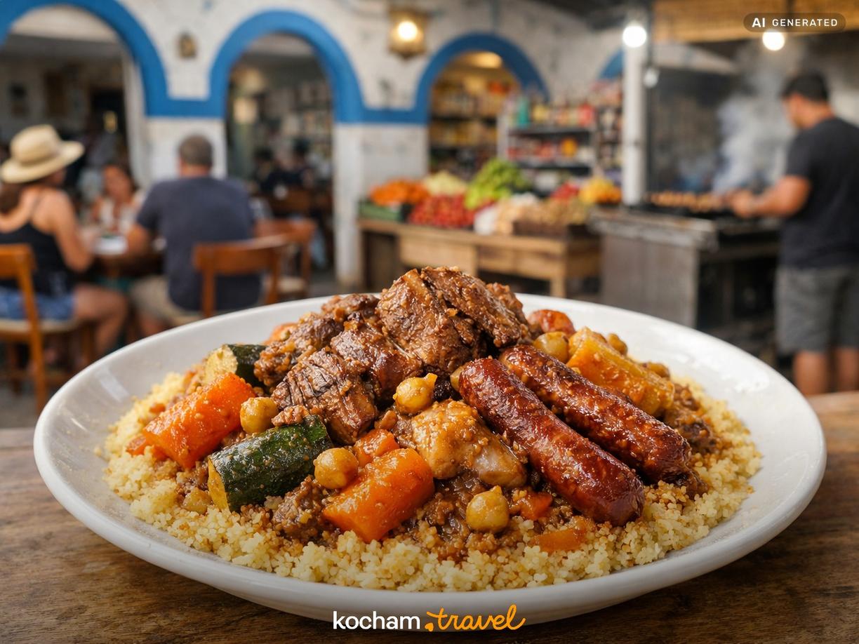 Wyżywienie: Restauracje, street food i zakupy spożywcze w Dżerba