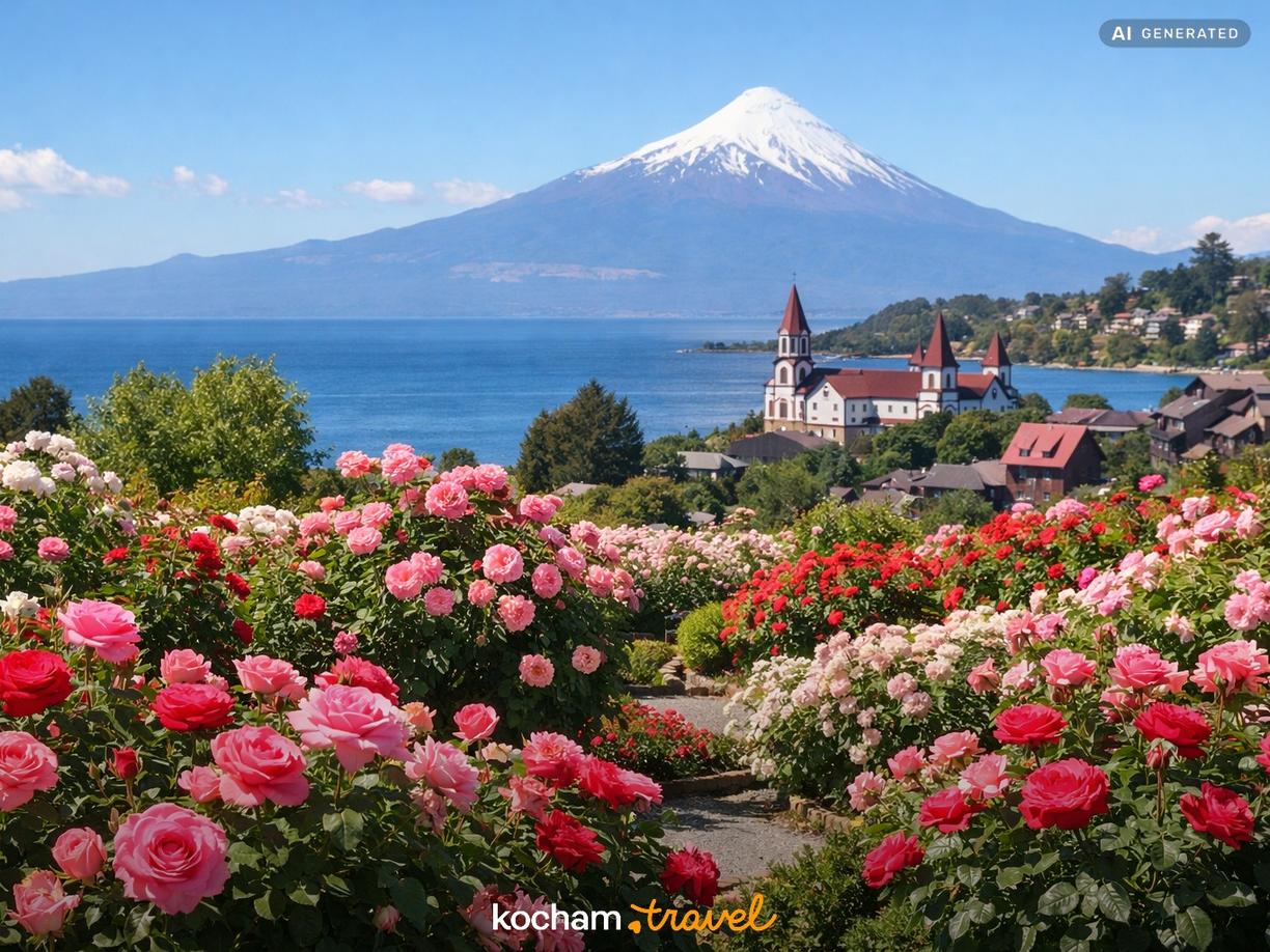 Kiedy odwiedzić Puerto Varas i Festiwal Róż? w Puerto Varas