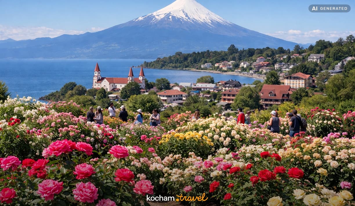 Ilustracja do tematu: Chile. Festiwal Róż w Puerto Varas: jak zaplanować wyjazd na to wydarzenie, zdobyć wejściówki i dopiąć logistykę