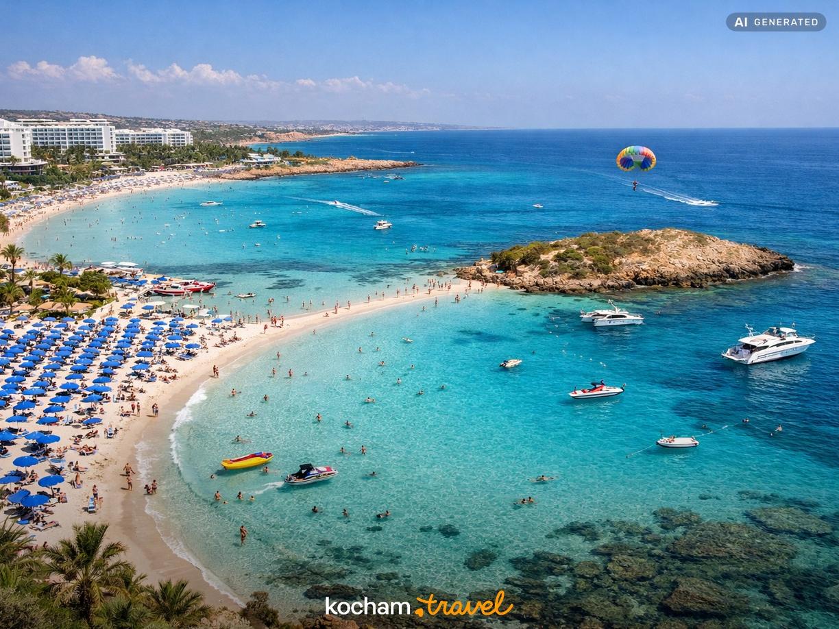 Najlepsze plaże i aktywności wodne w Ayia Napa