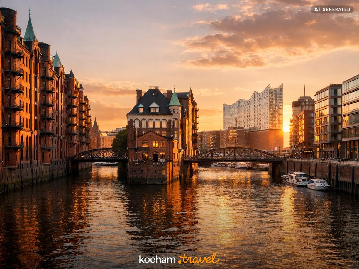 Dzień 1: Od historii Speicherstadt po nowoczesność HafenCity w Hamburg