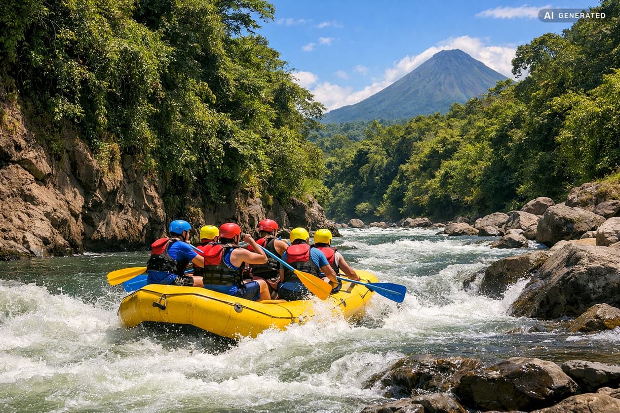 Ile kosztuje rafting w La Fortuna? w La Fortuna