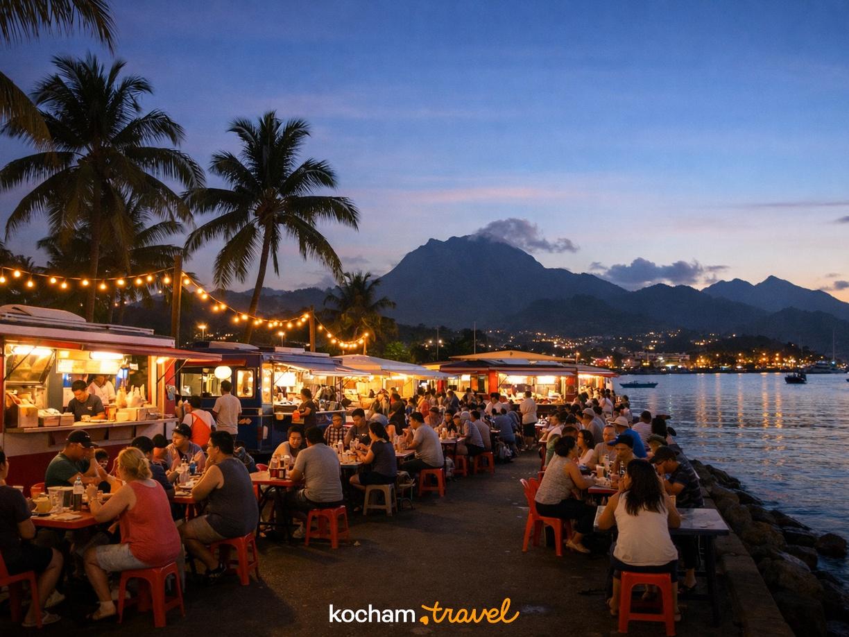 Les Roulottes – Kultura Street Foodu w Sercu Papeete w Tahiti (Papeete)