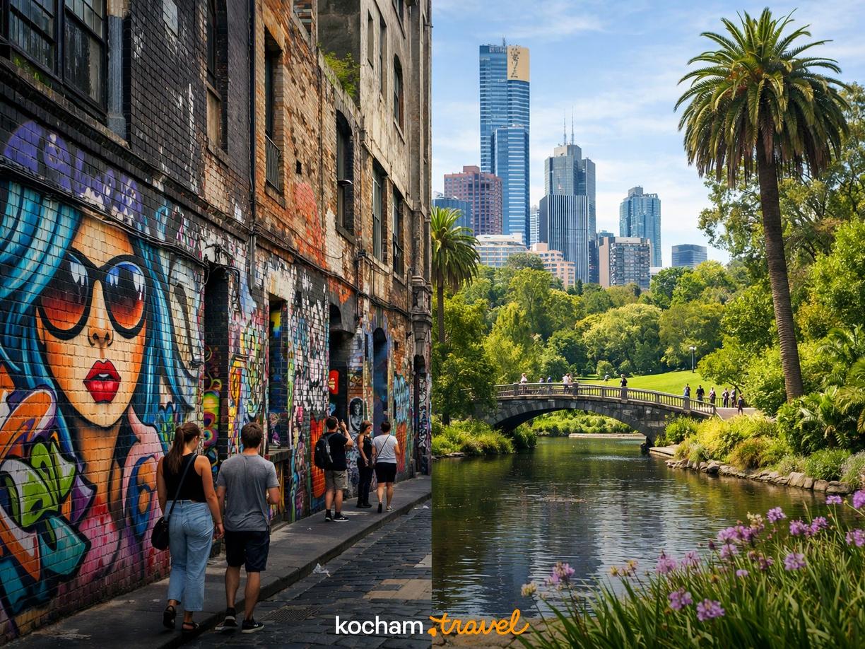 Dzień 2: Sztuka uliczna, alternatywne klimaty i królewskie ogrody w Melbourne