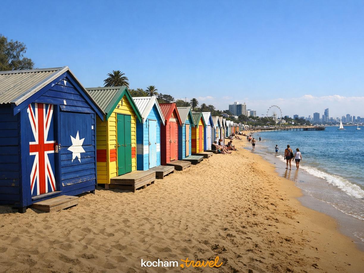 Dzień 6: Nadmorski urok – St Kilda i kolorowe domki w Brighton w Melbourne