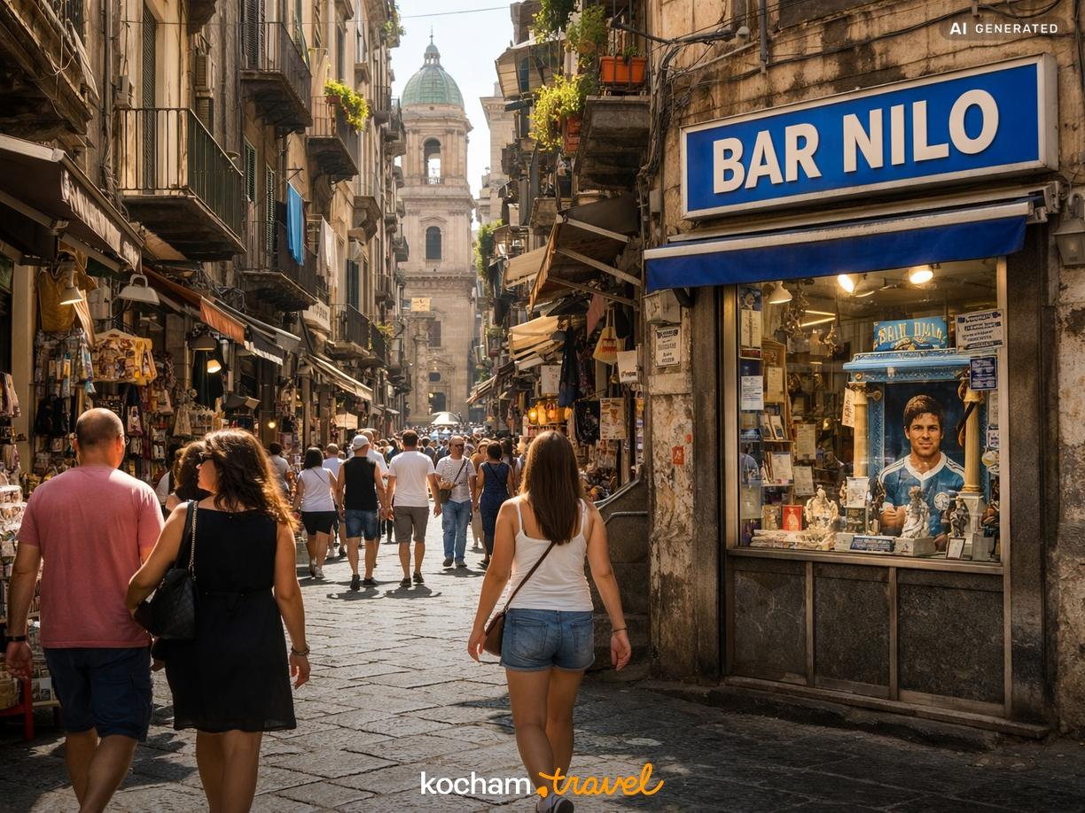 Spacer przez Centro Storico i legendarny Bar Nilo w Neapol