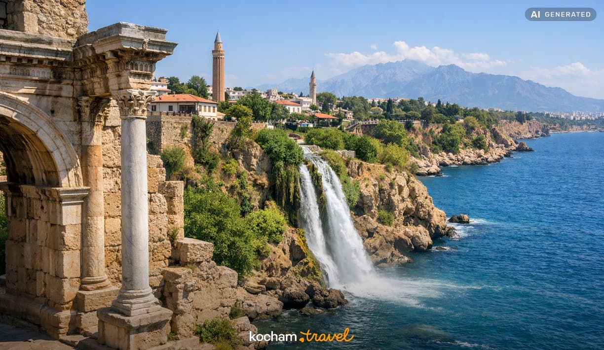 Ilustracja do tematu: Gotowy plan podróży: wyjazd do Antalyi w Turcji na 7 dni pełnych antycznych zabytków i natury