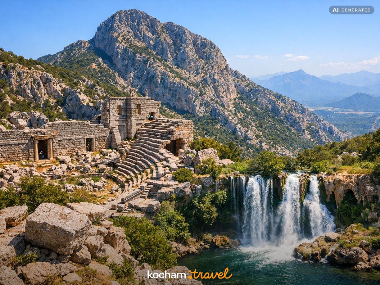Dzień 2: Starożytne miasto Termessos i wodospady Düden w Antalya