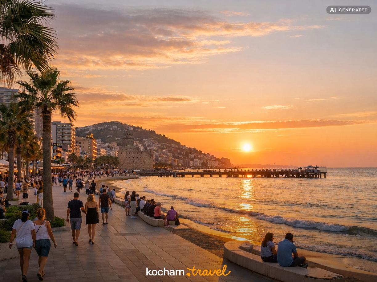 Spacer po mieście i nadmorska promenada w Durres