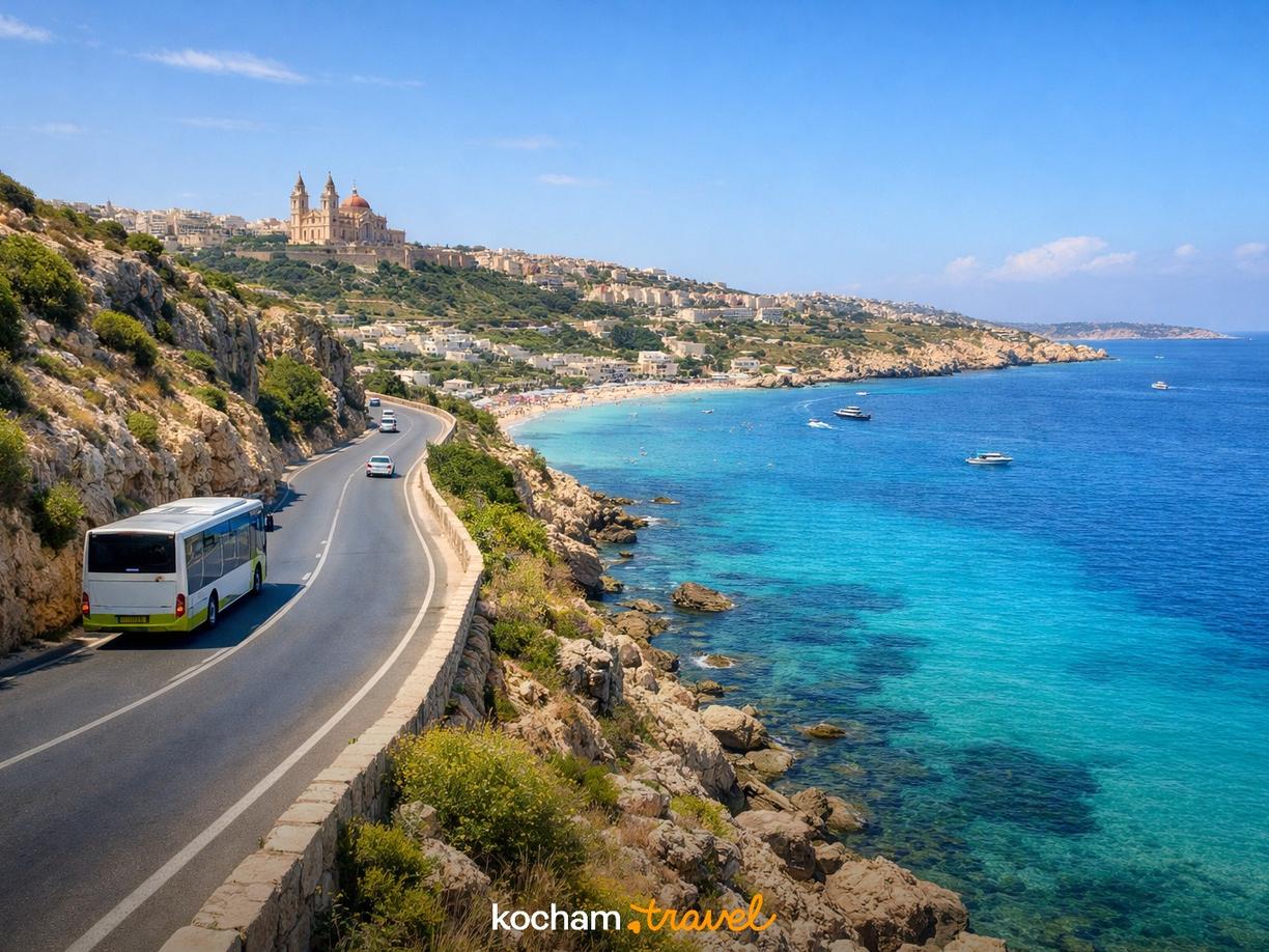Transport i poruszanie się po wyspie w Mellieħa