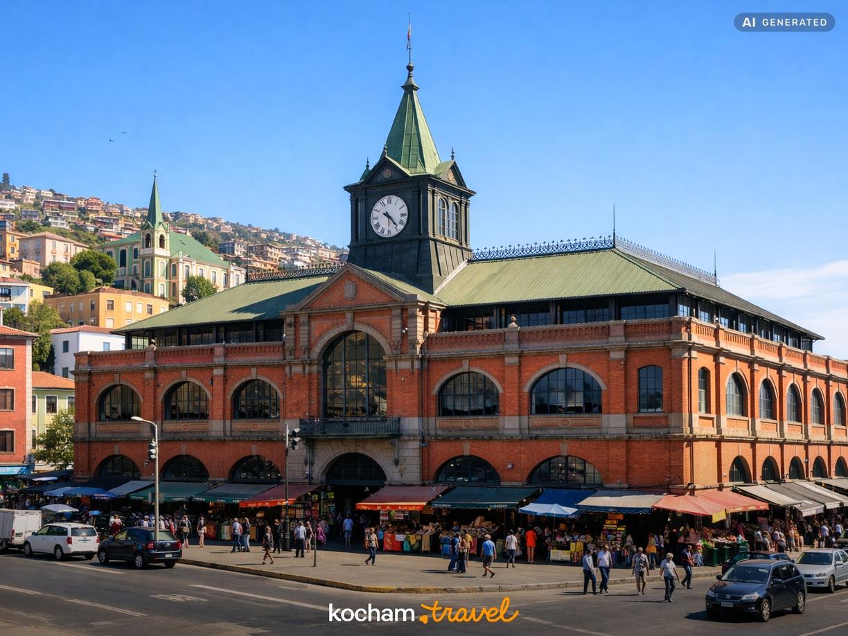 Historia i architektura Mercado El Cardonal w Valparaíso