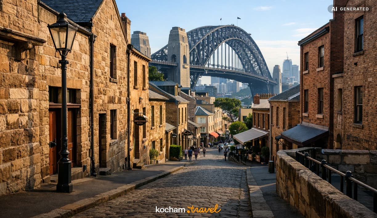 Ilustracja do tematu: Australia. Śladami pierwszych osadników i mroczna historia dzielnicy The Rocks w Sydney