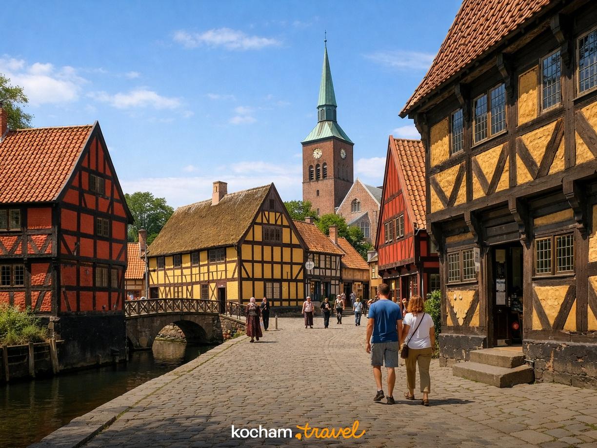 Dzień 3: Podróż w czasie w Den Gamle By w Aarhus