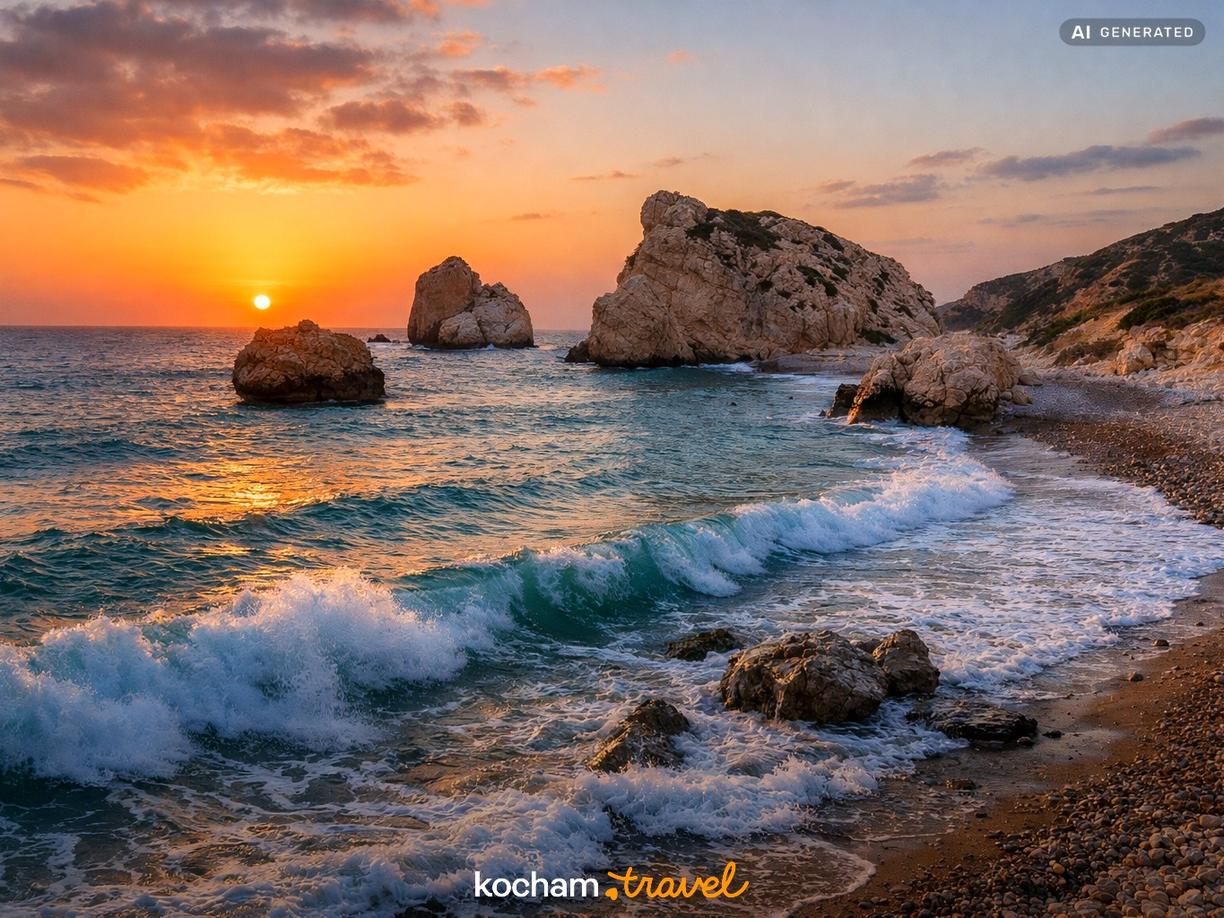 Spektakularne widoki poza miastem w Pafos
