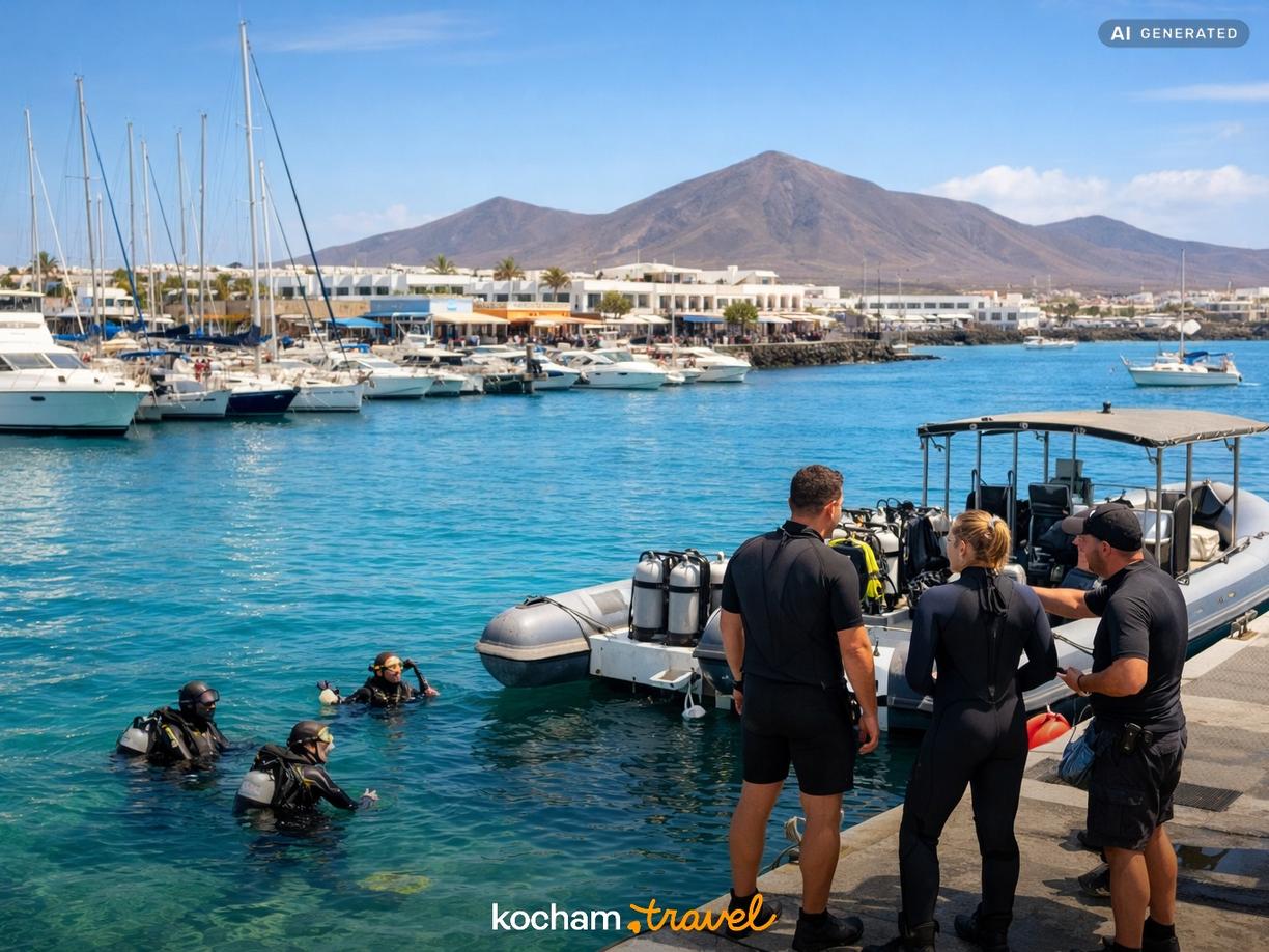 Przygotowanie do Nurkowania w Museo Atlántico w Lanzarote