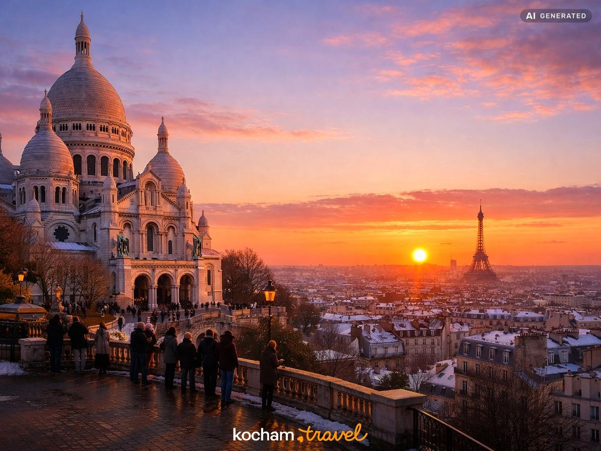 Późne popołudnie: Magia Montmartre i zachód słońca w Paryż