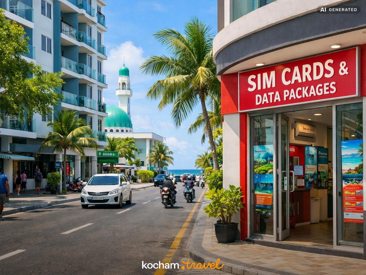 Ceny kart SIM i pakietów danych dla turystów w Hulhumale