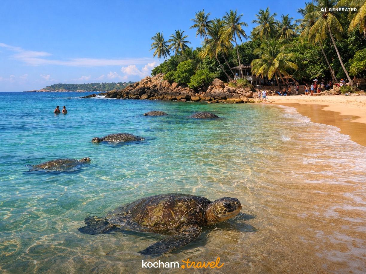 Dzień 2: Relaks i spotkanie z naturą na Turtle Beach w Unawatuna