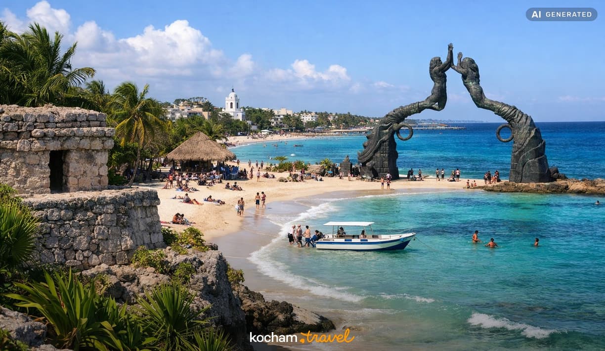 Ilustracja do tematu: Gotowy plan podróży: wyjazd do meksykańskiego Playa del Carmen na 7-dniowy urlop łączący relaks i zwiedzanie